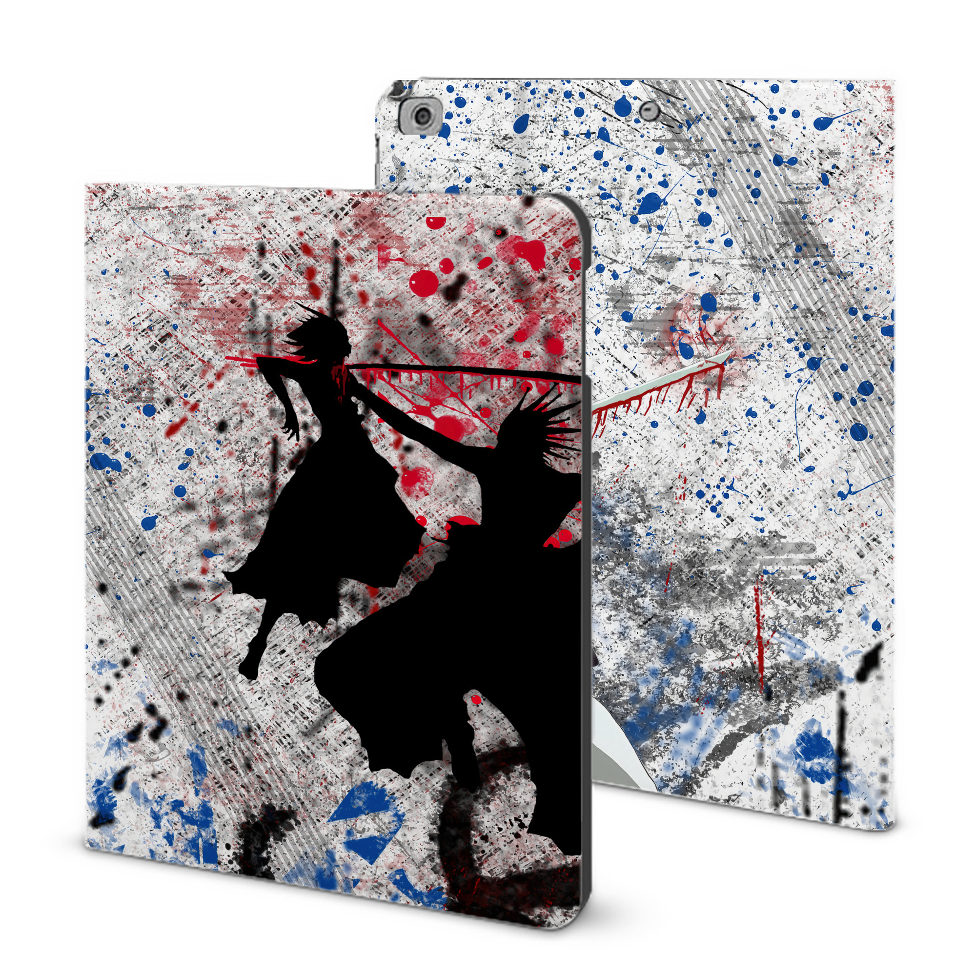 （画像用） ブリーチ BLEACH IPad ケース ブック型 PUレザー TPU 耐衝撃 軽量 薄型 ペン収納なし 全面保護 IPad 各モデル対応